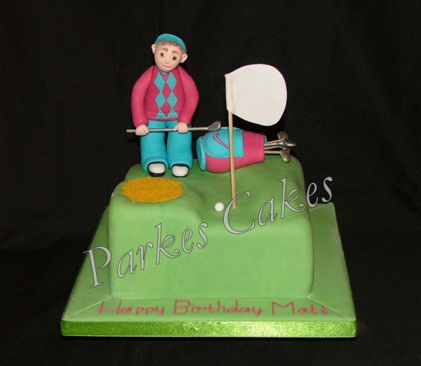 golfers birthday cake